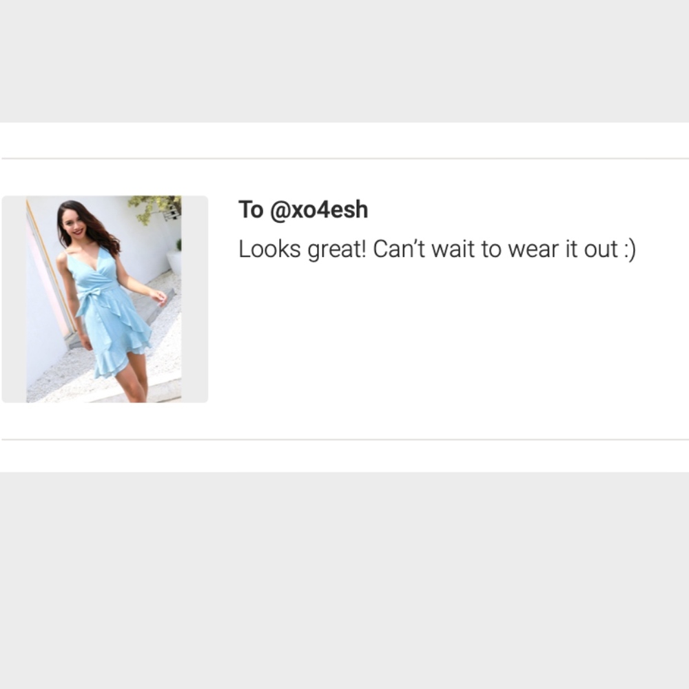 Self-Tie Wrap Polka Dot Cami Dress Light Blue - Picture 5 of 5